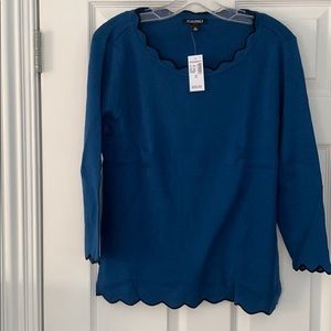 Blue and black sweater